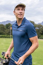 Away IsoCool Mens Polo Blue