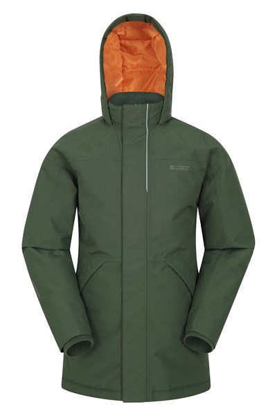 Forest Kids Longline Waterproof Jacket - Green