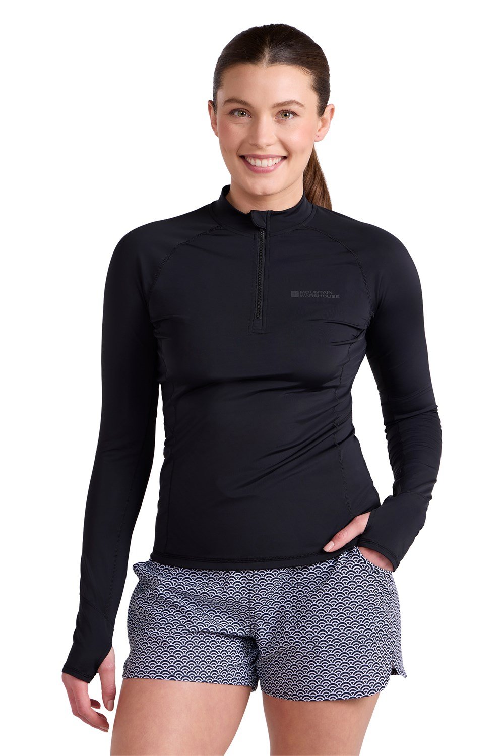Mountain Warehouse Helston Women's Zip Rash Vest Long Sleeve Ladies Swim Top - Picture 22 of 31