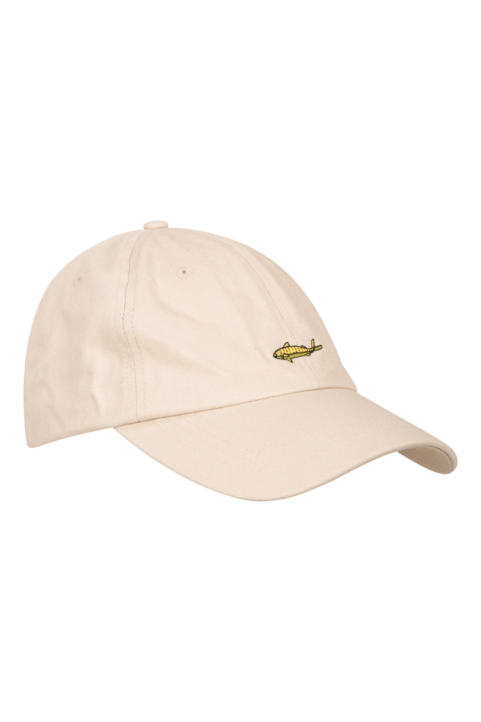 Mens Hobby Embroidered Baseball Cap - Beige