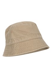 Sombrero lavado tipo pescador para hombre Beis