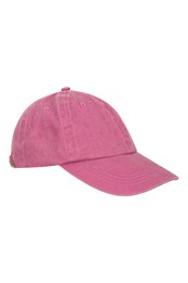 Gorra de béisbol de vaquero lavado para mujer Rosa Oscuro