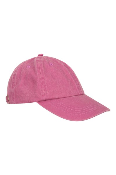 Washed Womens Baseball Cap - Pink