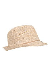 Alice Packable Womens Trilby Hat Cream
