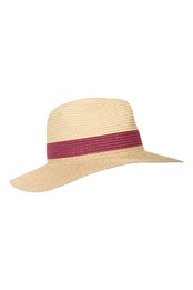 Whitby sombrero fedora con diseño de bloques de color para mujer