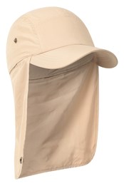 Outback Damen-Kappe mit Nackenschutz Beige