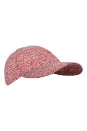 Melange damska czapka z daszkiem Czerwień burgundzka