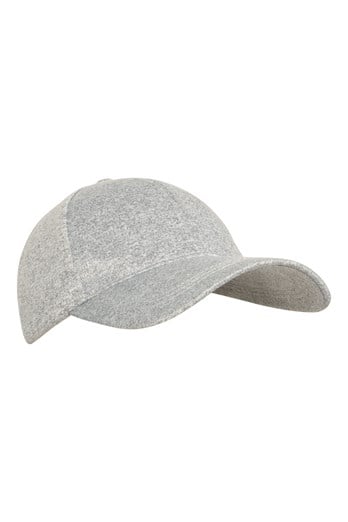 Melange Womens Baseball Cap Light Grey