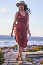 Rhodes Womens Sleeveless Dress Rust