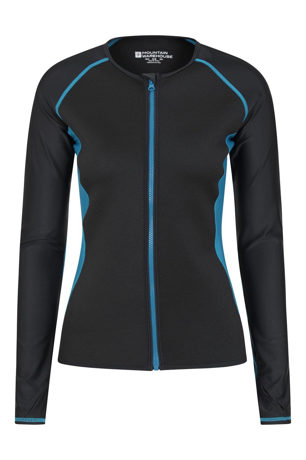 Mountain Warehouse Fistral Womens Printed Wetsuit Rash Vest Ladies