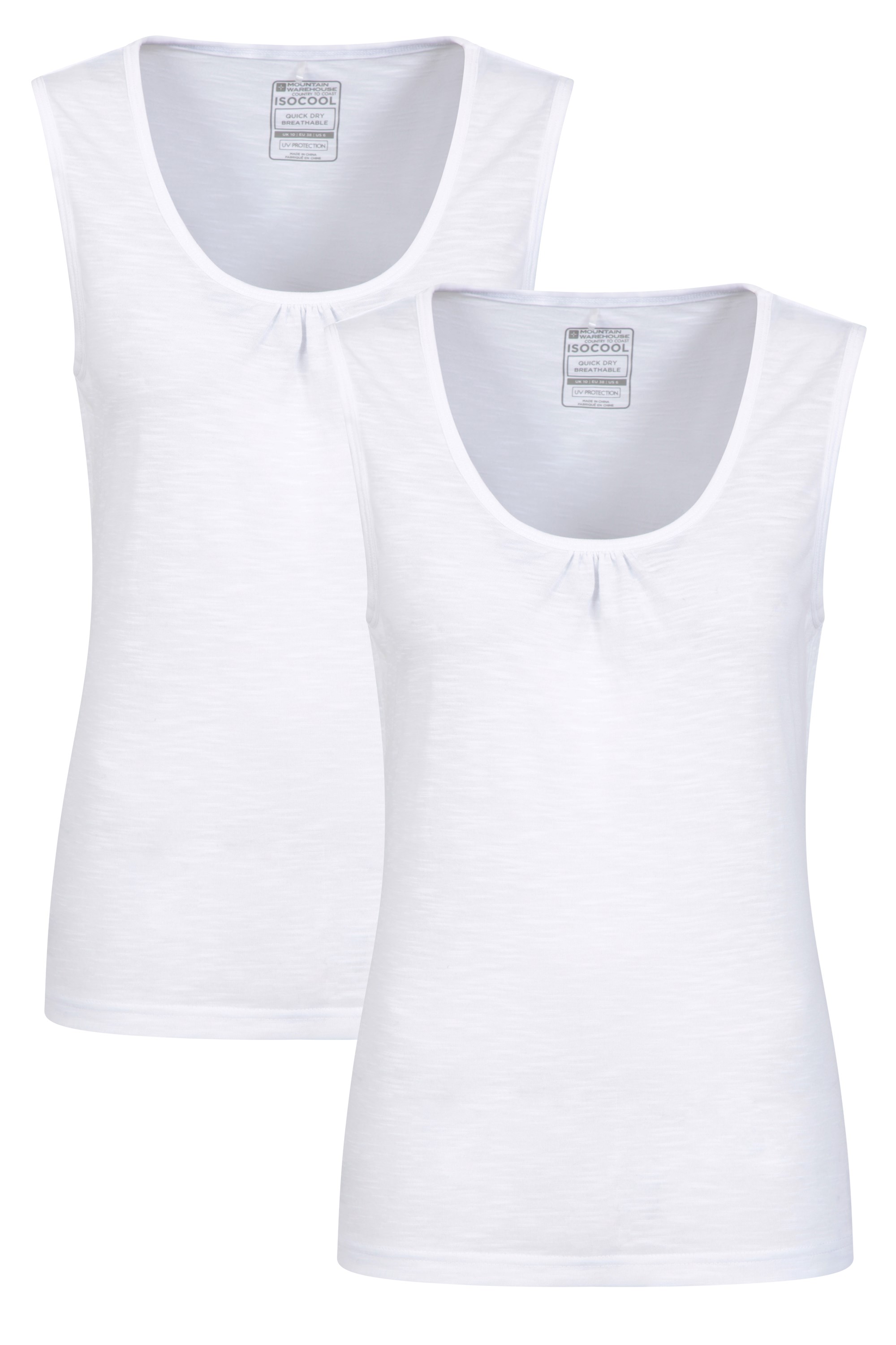 Long white vest store top