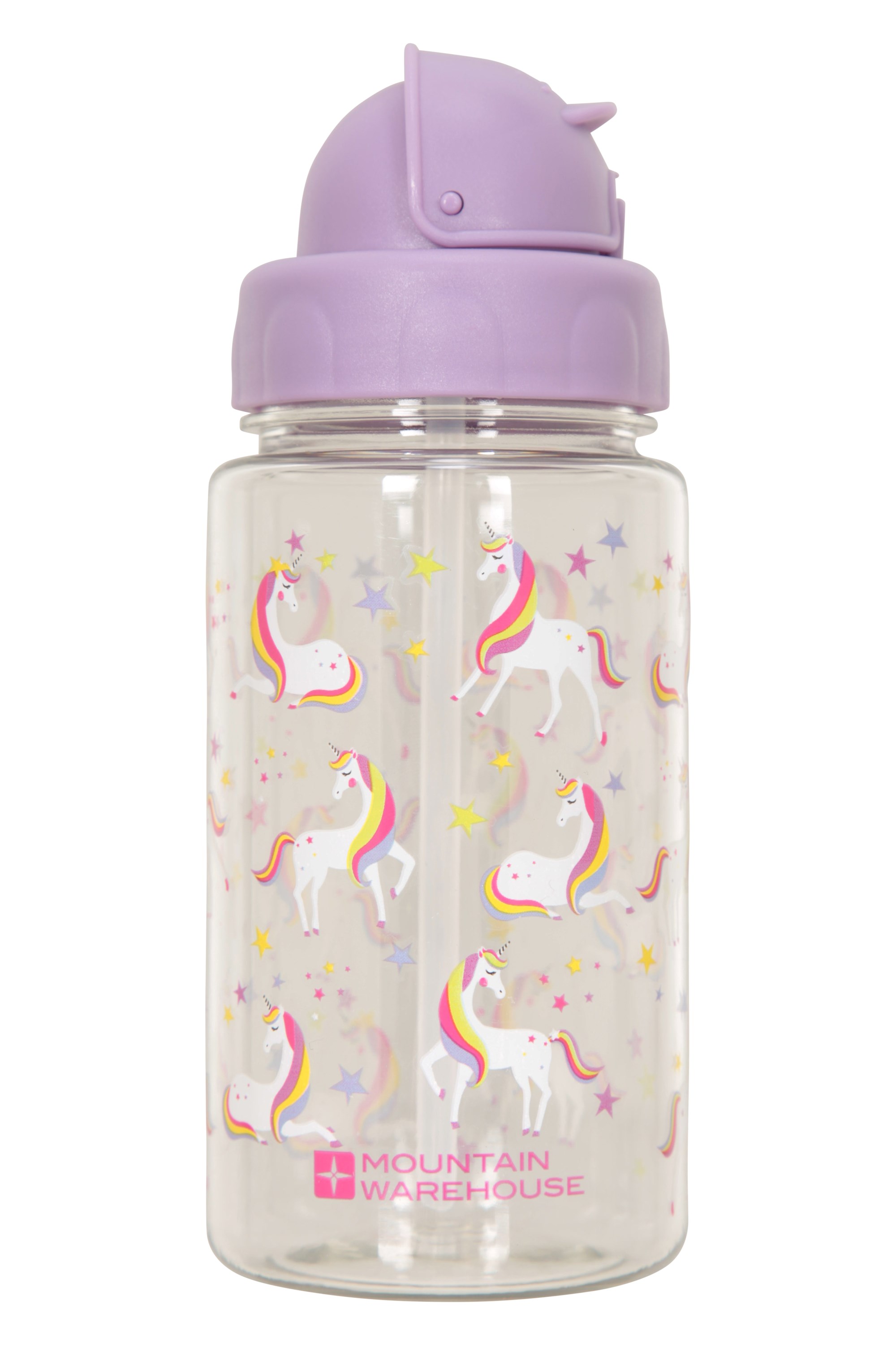 BPA Free Unicorn Print Water Bottle - 450ML - Pink