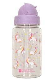Botella sin BPA con estampado de unicornios - 450 ml