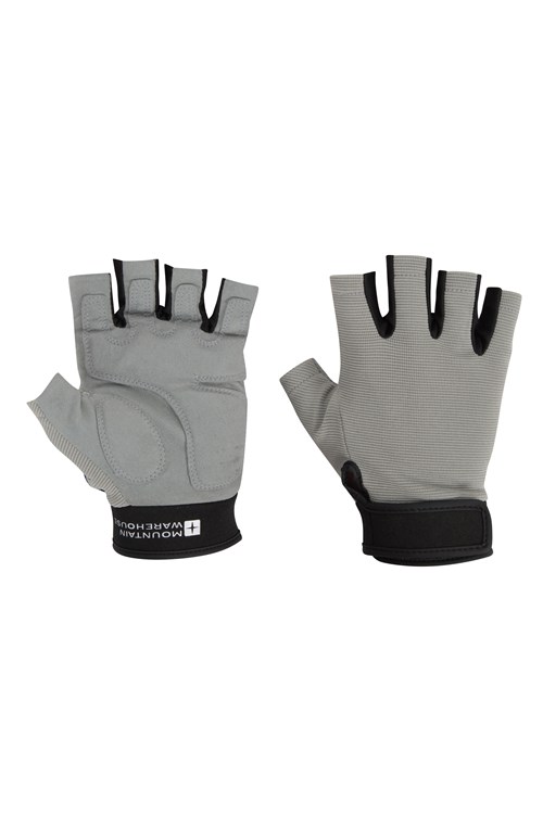 Mountain Warehouse Universal Fingerless Fishing Gloves - Grey | Size M