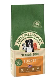 JWB Adult Dog Senior Turkey & Rice Kibble - 2kg One