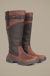 Lustleigh Womens Leather Boots Dark Brown