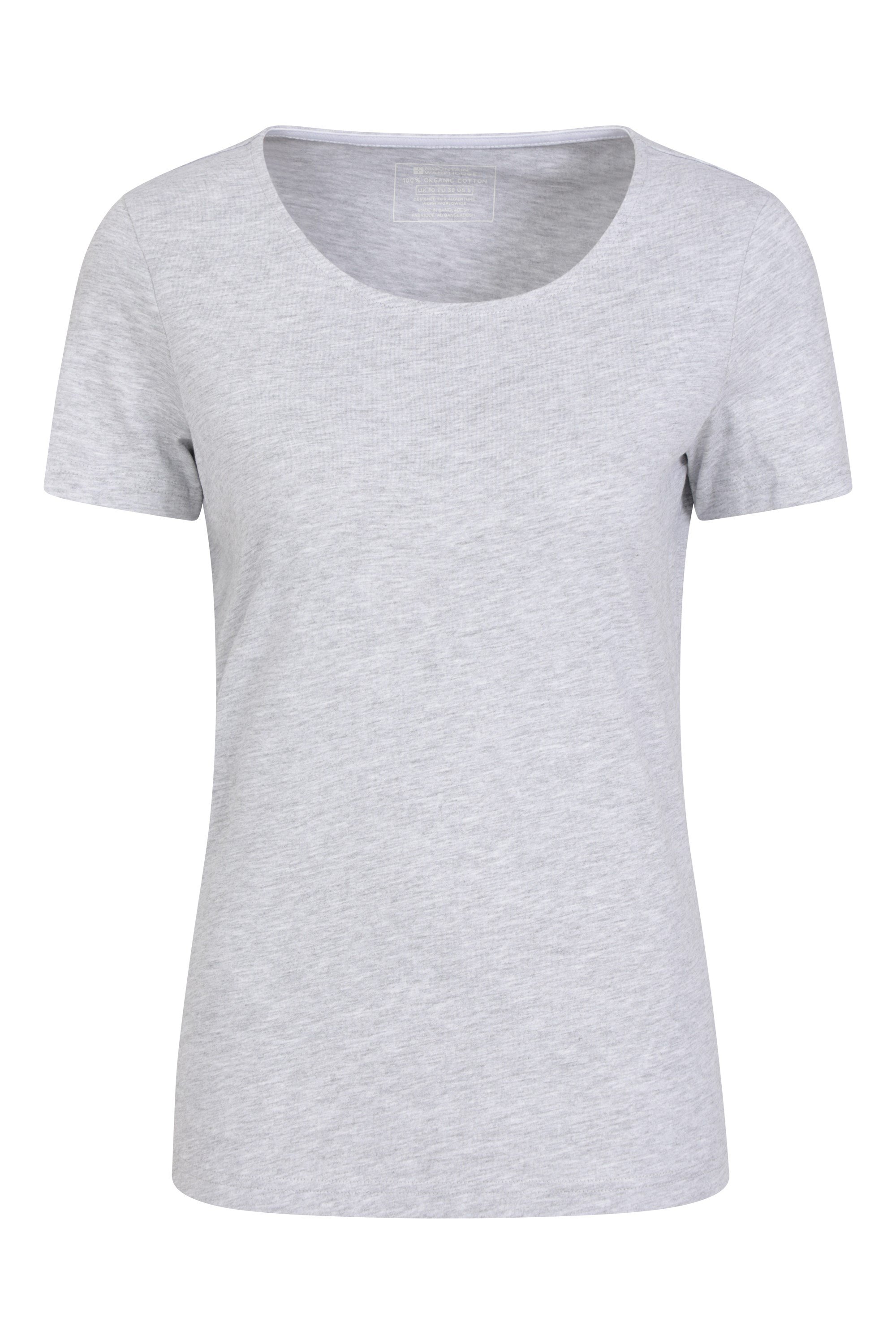 Eden Round Neck Womens Organic T-Shirt - Grey