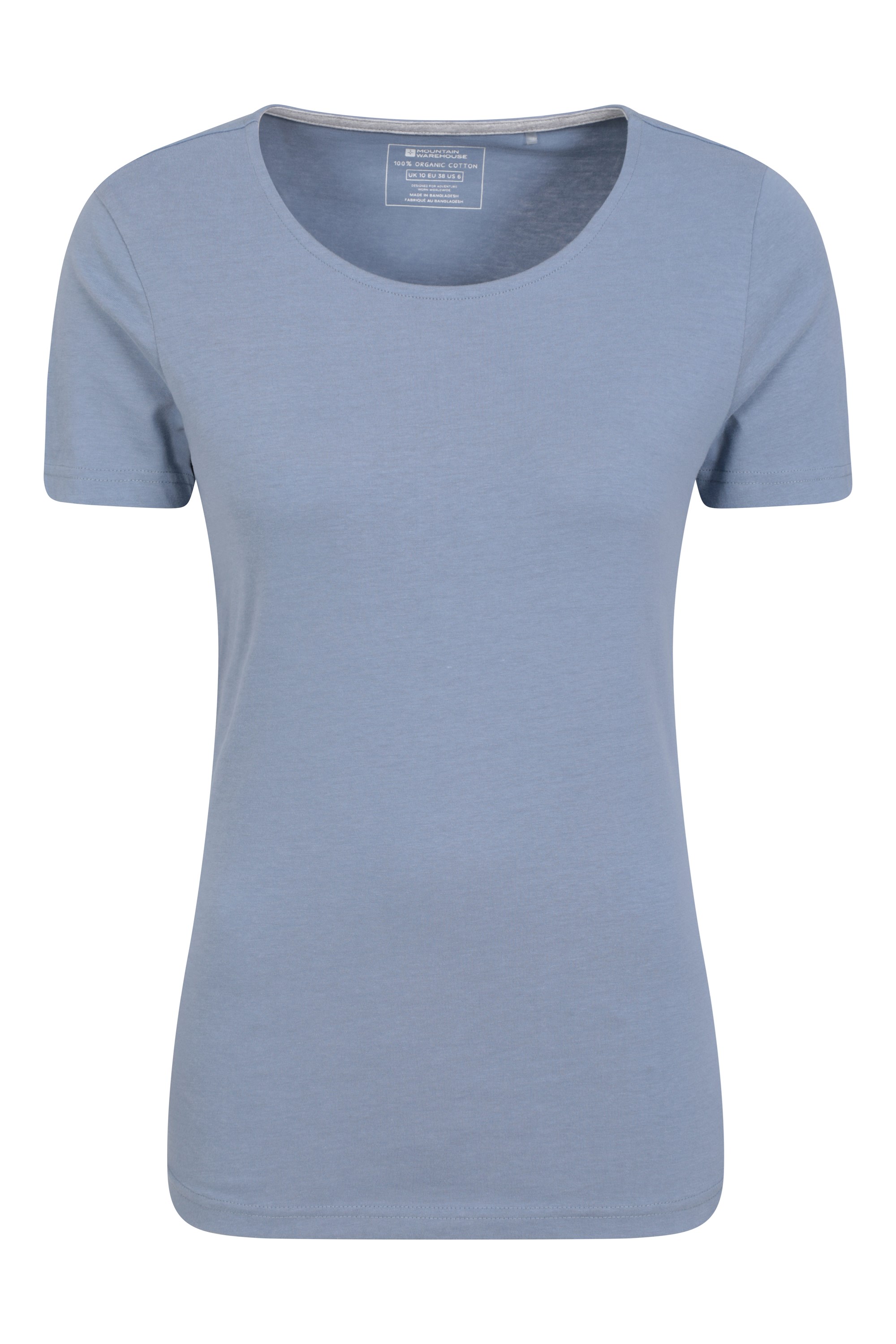 Eden Round Neck Womens Organic T-Shirt - Blue