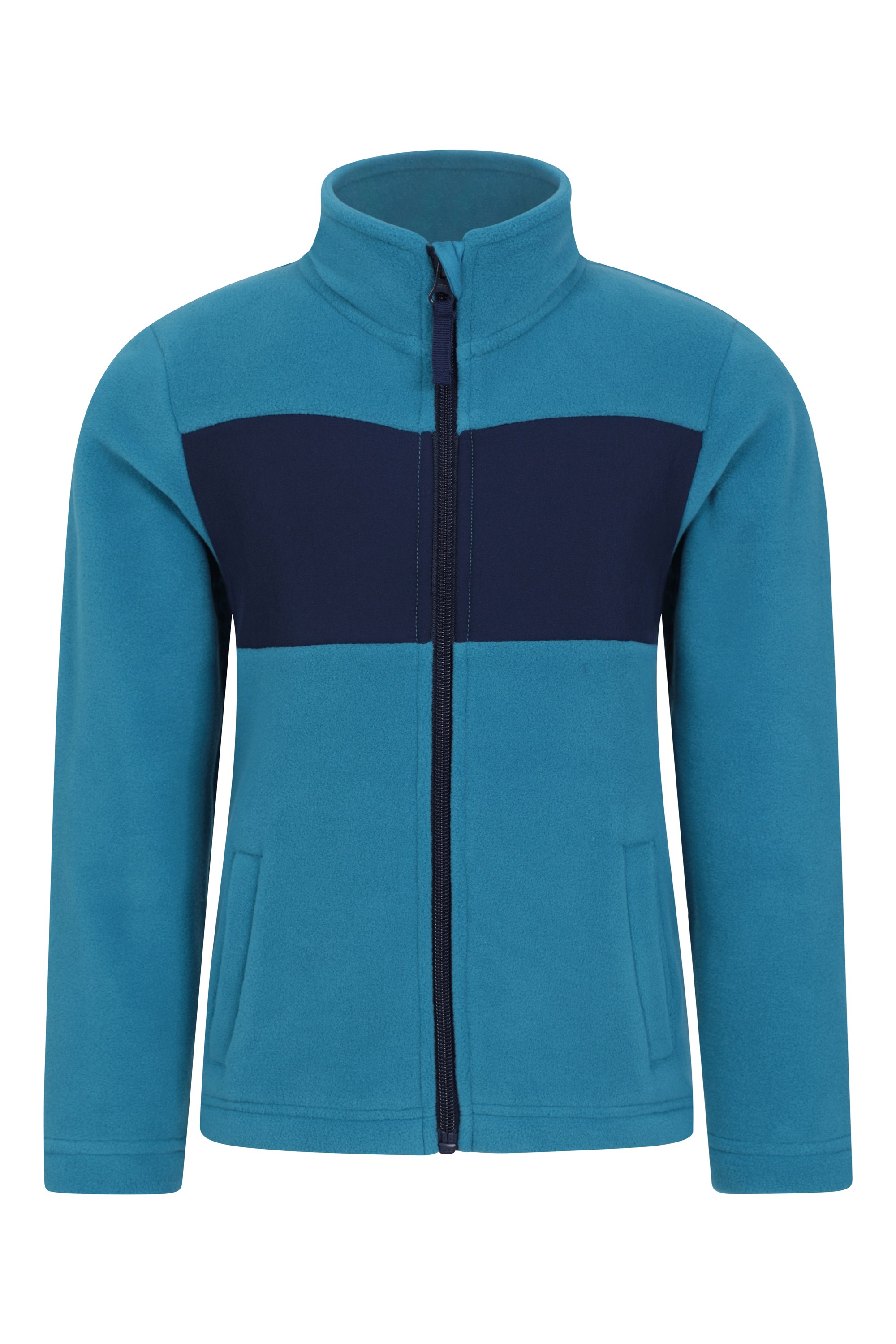 Mountain Warehouse Boys Full Zip Fitted Knit Textured Fleece with Full Zip 