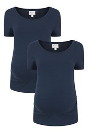 Lot de tee-shirts maternité Femme Tourmaline Bleu Marine