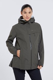 Arlberg chaqueta de maternidad con 2,5 capas Caqui Oscuro