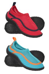 Bermuda buty młodzieżowe Aqua — opakowanie zbiorcze Czerwony