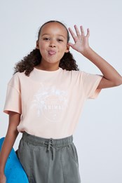 Animal - T-shirt Coton biologique Enfant Ocean Rose Pâle