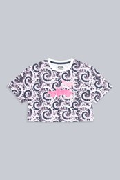 Animal Elane - dziecięca koszulka z bawełny organicznej Purpurowy
