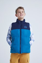 Bolt Kids Recycled Gilet Teal