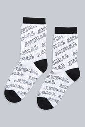 Ryley Kinder-Socken mit Logo Weiss