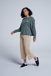 Lisa Bio-Baumwoll Damen Sweatshirt Grün