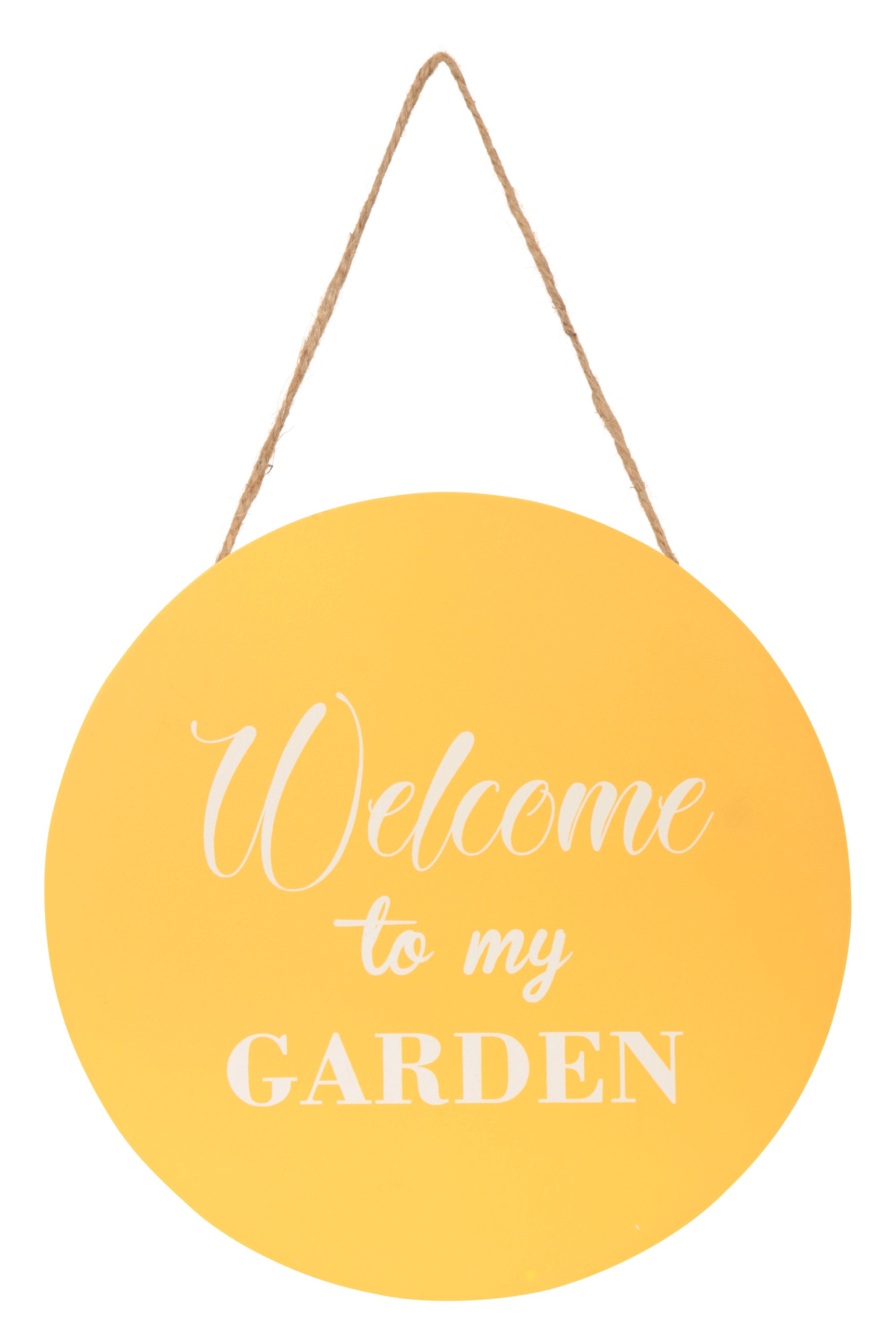 Znak Welcome To My Garden - Yellow