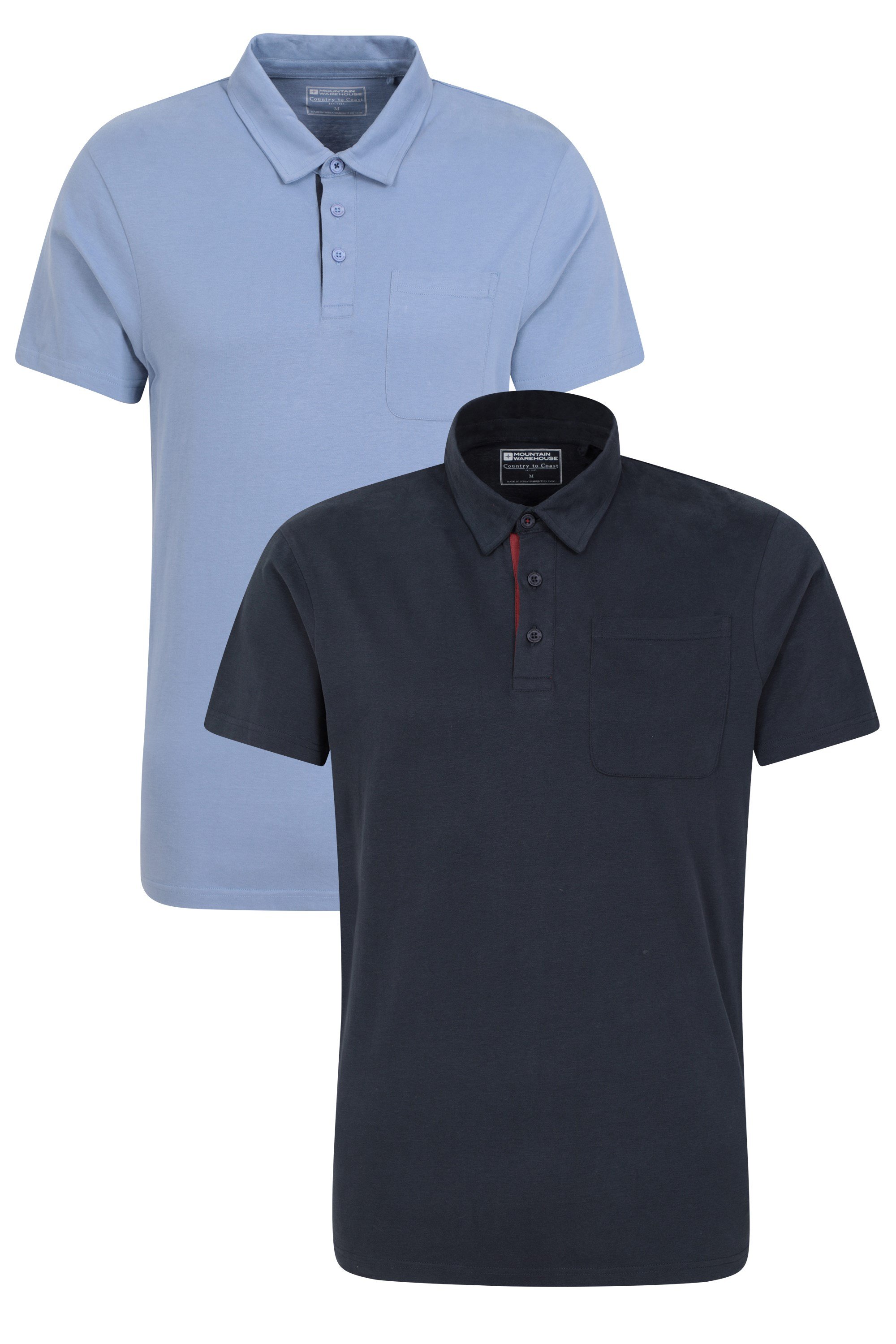 Neale Mens Polo 2-Pack - Navy