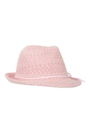 Grace Packable Kids Trilby Hat Pink