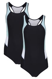 Take The Plunge Womens Swimsuit 2-Pack Black