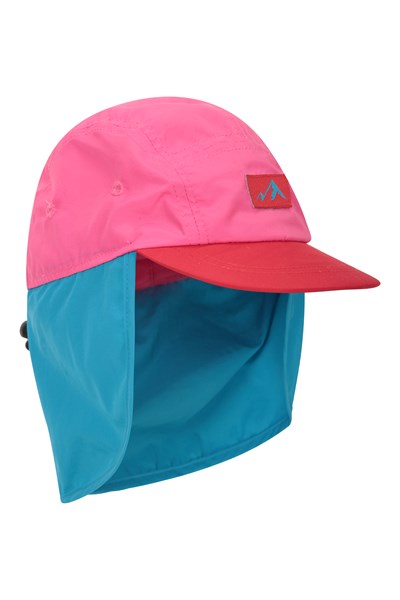 Adventure Kids Flap Sun Hat - Pink
