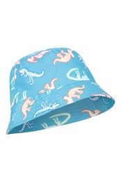 Sombrero infantil estampado para la lluvia Azul