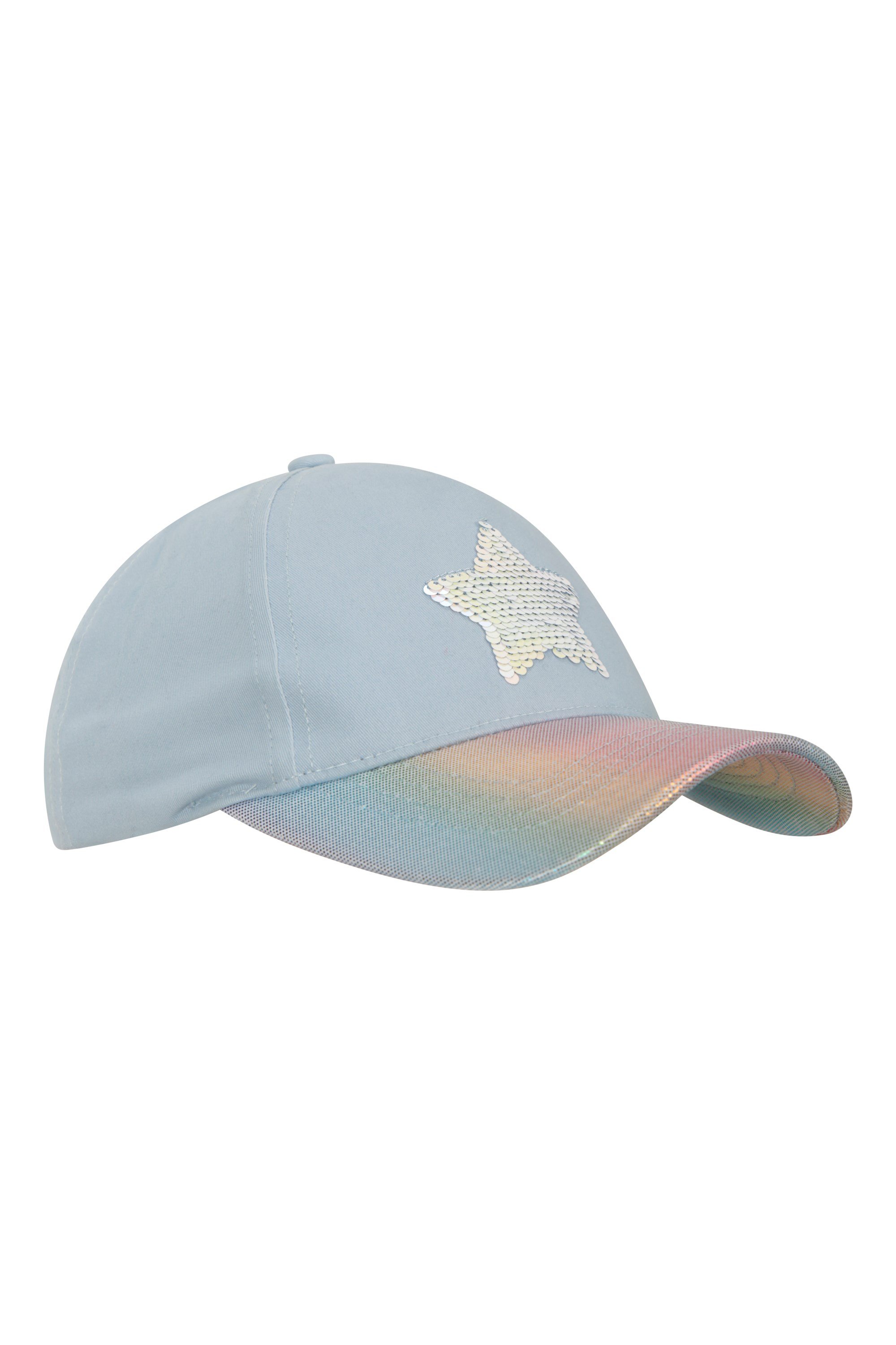 Star Sequin Kids Baseball Cap - Blue