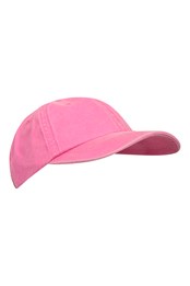 Washed Kids Baseball Cap Dark Pink