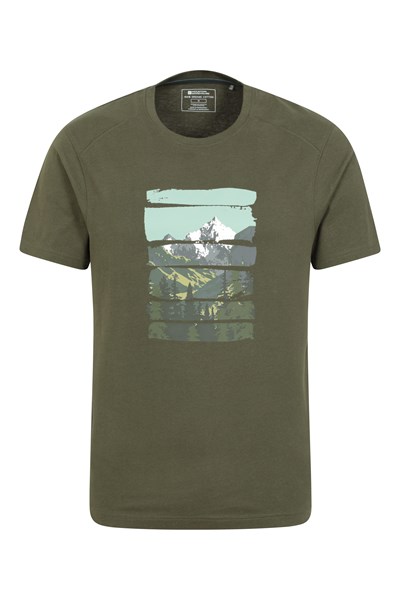 Picture Mountain Mens Organic T-Shirt - Green