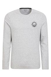 Compass Mens Organic T-Shirt Grey