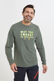 May The Forest - męski t-shirt z bawełny organicznej Khaki