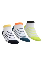 Striped Kids Trainer Socks 3-Pack