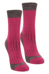 Explorer Kids Merino Thermal Socks 2-pack Pink