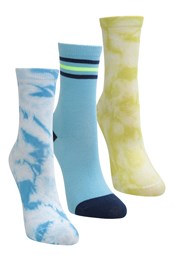 Tie Dye Kids Recycled Socks Multipack