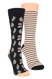 Floral Womens Welly Socks Multipack