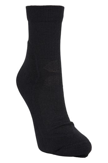 Merino Hiker Womens Quarter Length Socks Jet Black