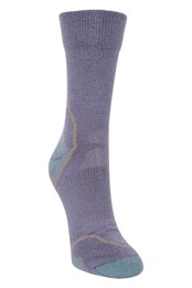 Merino Hiker Womens Quarter Length Socks Lilac