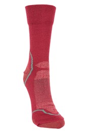 Merino Hiker Womens Quarter Length Socks Red
