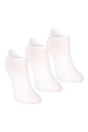 Active Lot de 3 paires de chaussettes d'entraînement pour femme Blanc